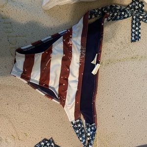 American flag bikini bottoms